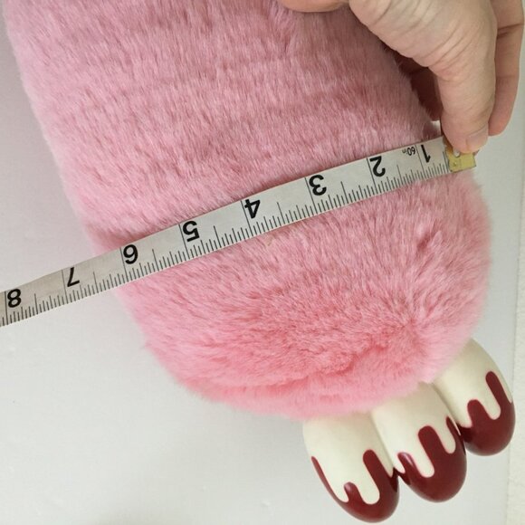 TAiTo Gloomy Bloody Bear Arm Soft Stuffed Toy Key Chain Pink - Picture 8 of 9